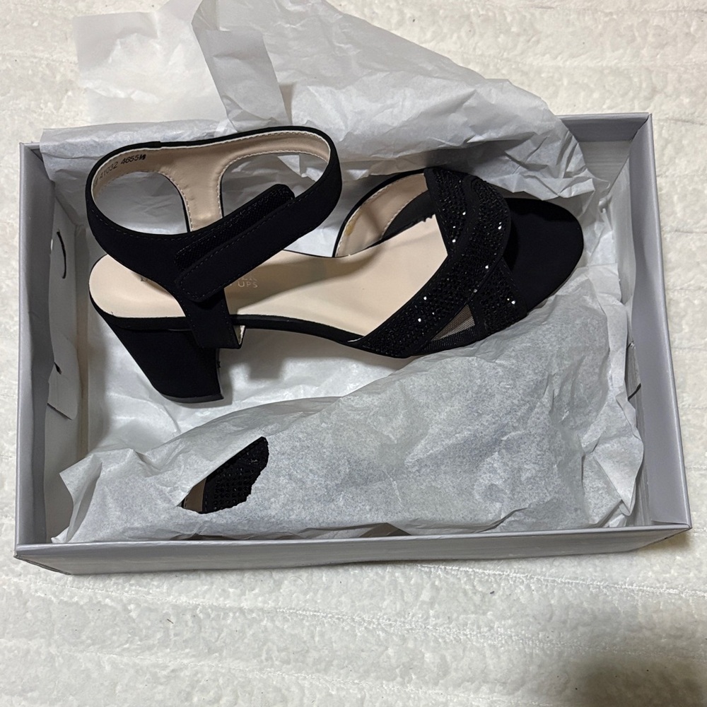Benjamin Walk Black Strappy Heels